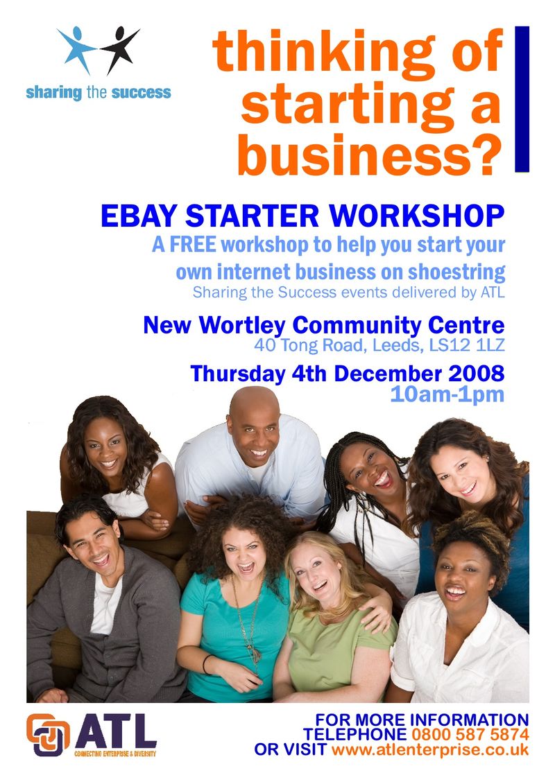 Ebay business starter workshop new wortley community centre leeds 4dec08